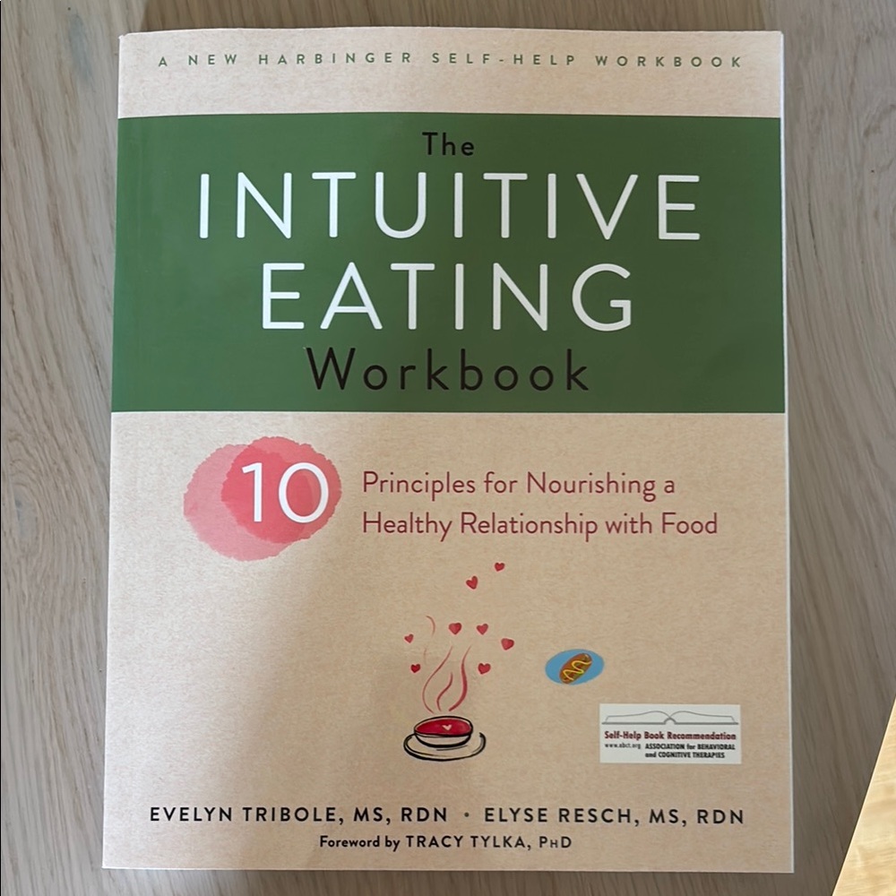 Intuitive Eating Workbook - Green and Beige